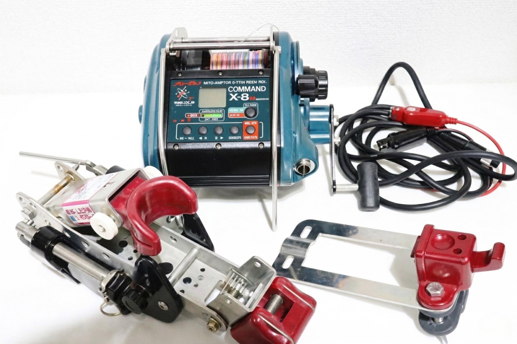 ミヤマエ ミヤエポック コマンド CX-8S 12V 電動リール ミヤロボット竿受け(サビ