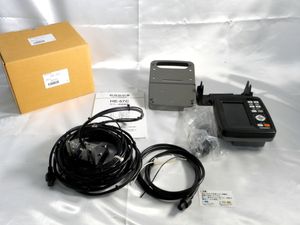 ホンデックス【魚探 HE-57C 振動子 水温センサー付】※動作確認済 中古使用品 釣具 ★