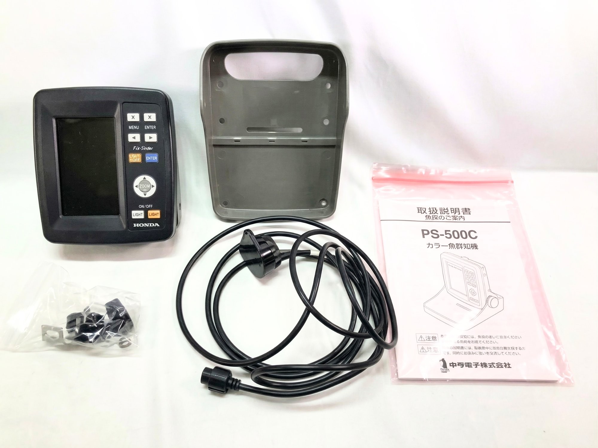 ホンデックス 魚探 PS-500C 本体のみ 中古 釣具 同時梱包OK ※動作確認済み/画像